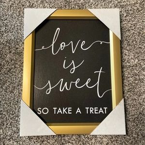 Love is Sweet wedding sign